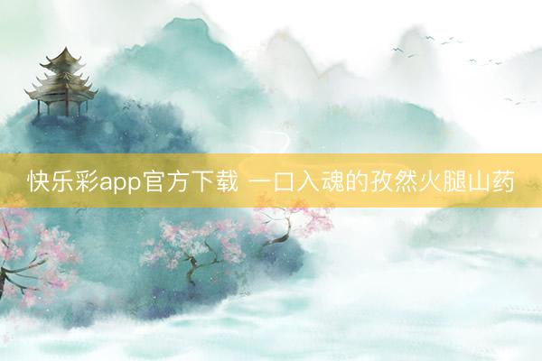 快乐彩app官方下载 一口入魂的孜然火腿山药
